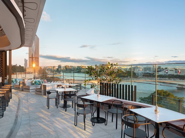 WET Deck Terrace by day at W Hotel Brisbane
