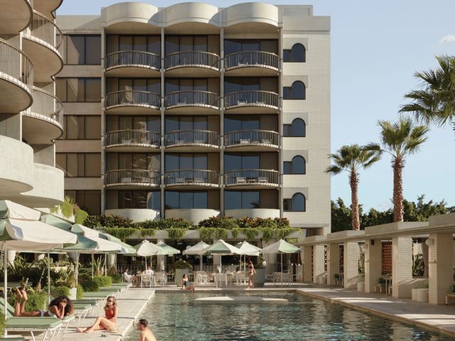 the pool at The Calile Hotel, Brisbane