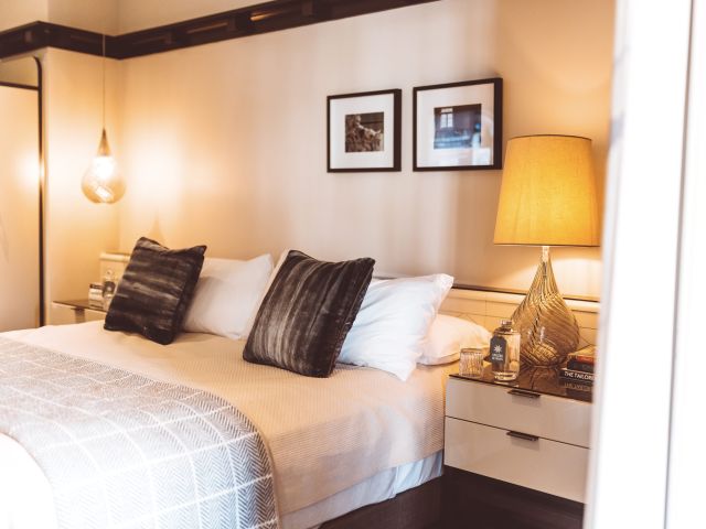 the bed at Spicers Balfour Hotel, Brisbane