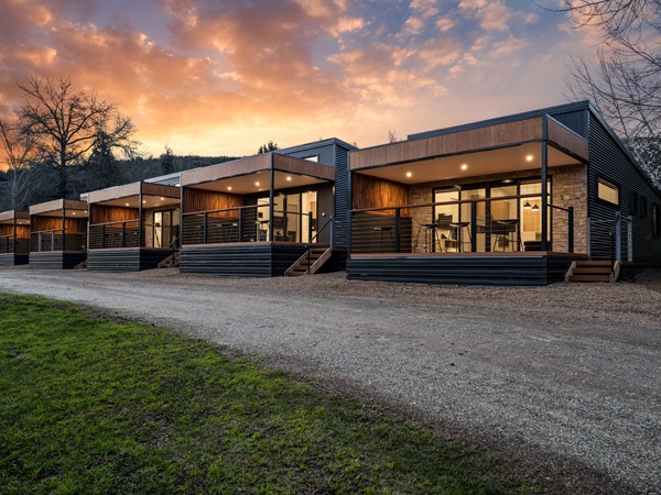 modern villas at Bright Riverside Holiday Park