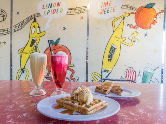 desserts at Bell’s Milk Bar, Broken Hill