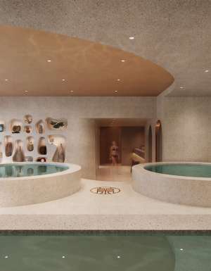 therapeutic pools at Lan Bathhouse, Gold Coast spas