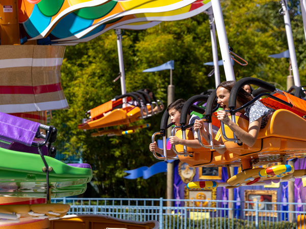 a thrilling ride at Dreamworld, Gold Coast