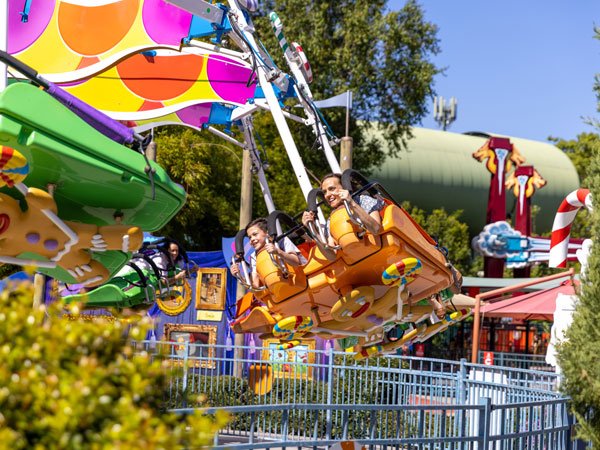 a thrilling ride at Dreamworld, Gold Coast