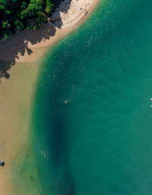a yoga class on Tallebudgera Creek
