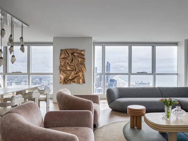 an elegant living room interior at Jewel Residence
