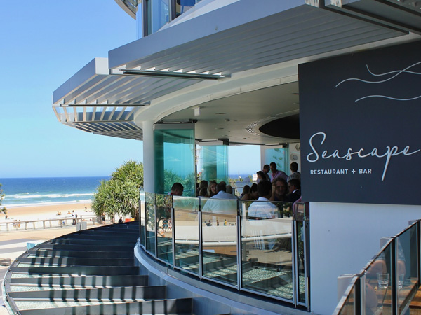 beach views at Seascape Restaurant + Bar, best restaurants Gold Coast