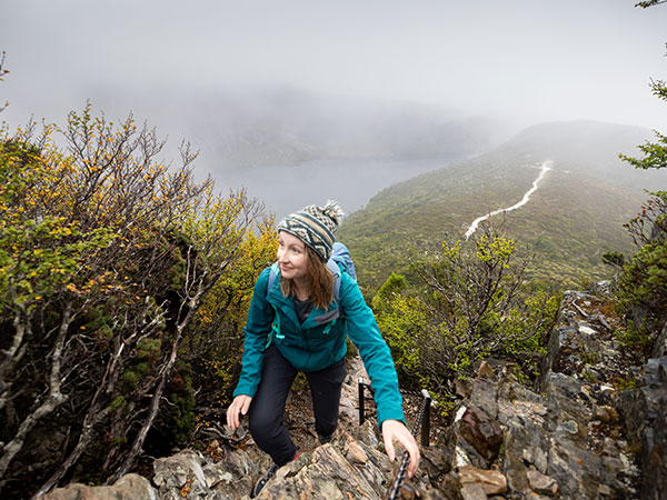 hiking Cradle Mountain, Tasmania on Easter