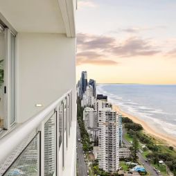 epic beach views from Mel’s Place, Broadbeach accommodation