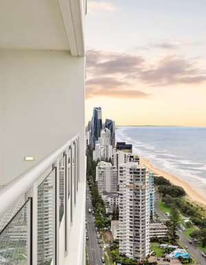 epic beach views from Mel’s Place, Broadbeach accommodation