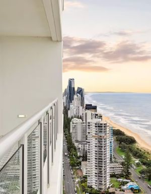 epic beach views from Mel’s Place, Broadbeach accommodation