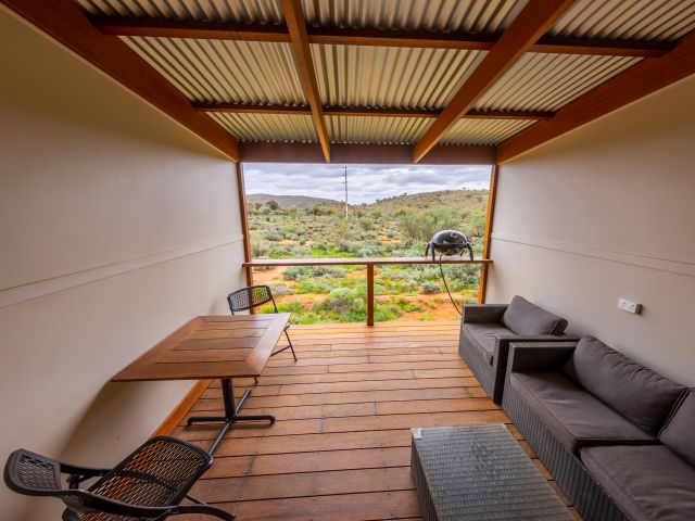 Broken Hill Outback Resort's outdoor deck