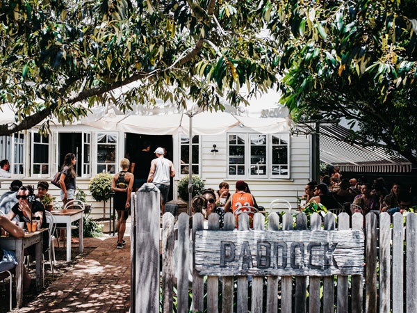alfresco dining at Paddock Bakery, Gold Coast cafes