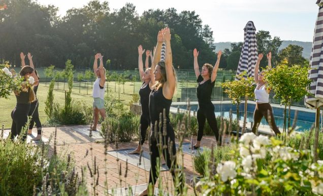 Yoga at Stand Tall Retreats Sinclairs of Berry