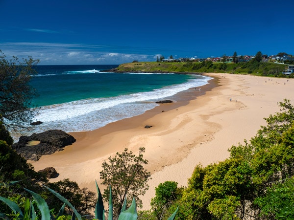 scenic coastal views from Kendalls Beach, Kiama