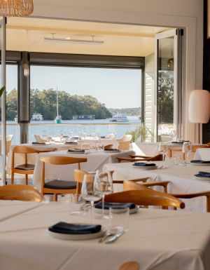 the dining interior of Lucio’s Marina, Noosa