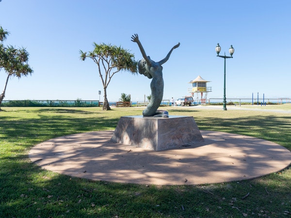 Mermaid statue at Mermaid Beach Gold Coast