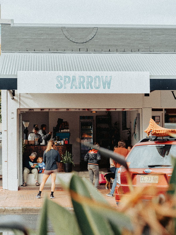 exterior of Sparrow, Byron Bay