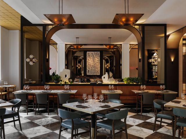 Brasserie 1930 at Capella Sydney, where Art Deco elegance meets contemporary Australian cuisine.