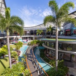 The atrium at the mall of the east.