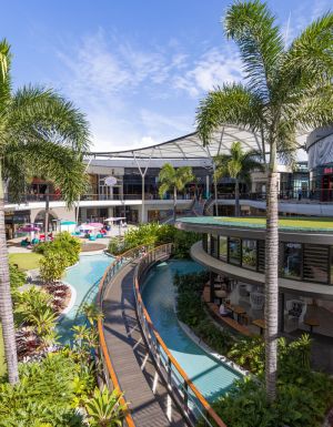 The atrium at the mall of the east.