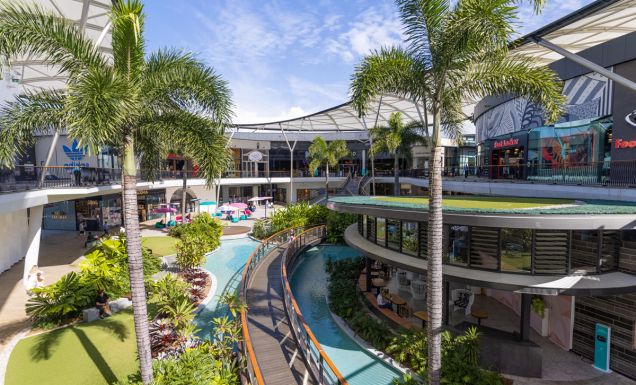 The atrium at the mall of the east.