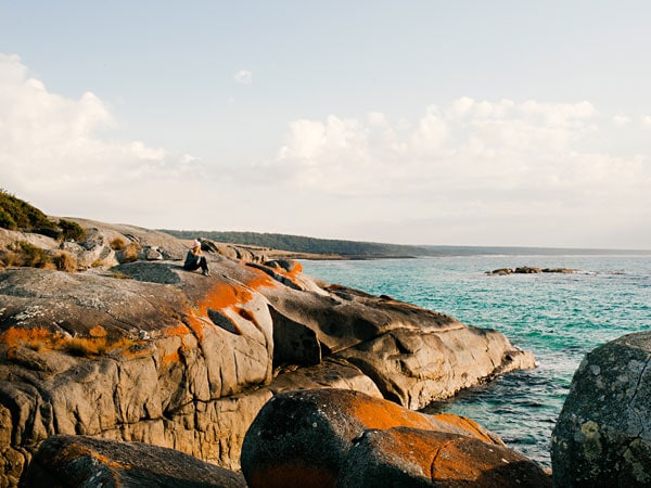 The Bay of Fires in Tasmania