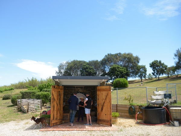 a wine shack at Gemtree Wines