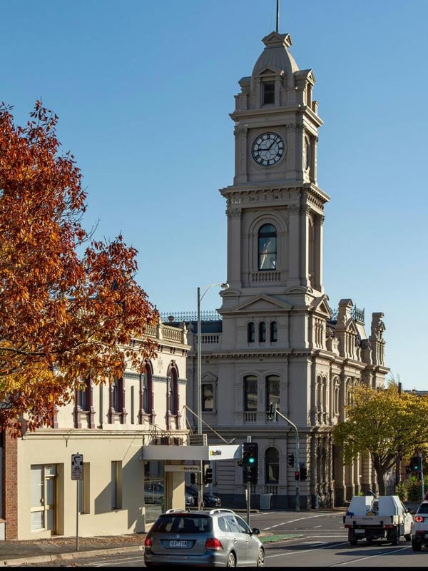 a photo of the Old Geelong Post Office Clock Tower