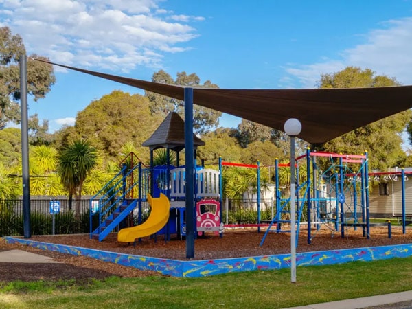 a kids' playground at Big4 Ingenia Holidays Wagga Wagga Caravan Park