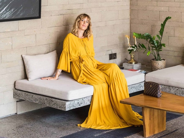 a photo of Cisco Tschurtschenthaler sitting on the sofa