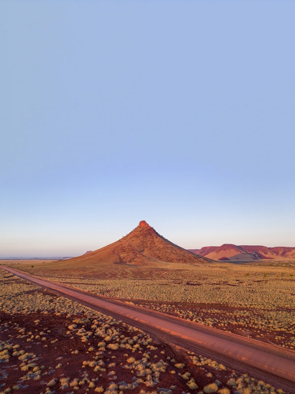 a scenic landscape of the Pyramid Hill