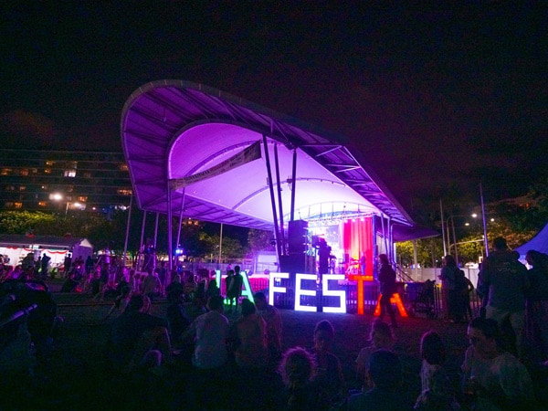 a crowded venue at Cairns Italian Festival
