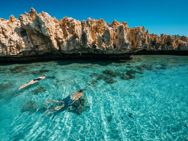 People snorkelling in Dirk Hartog Island National Park