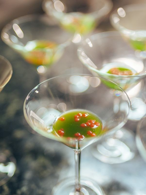 a glass of cocktail at Glenbosch On Dean