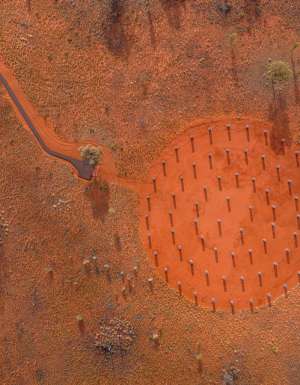 an aerial view of Kings Canyon