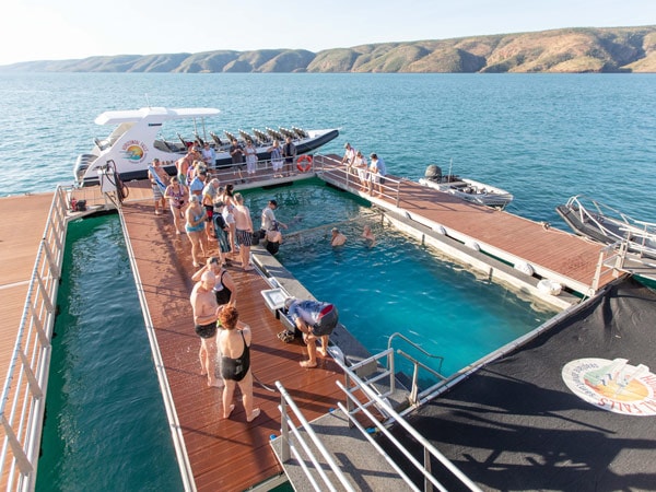 an overhead shot of the pool deck on top of the ship, HFSA Experiences WA