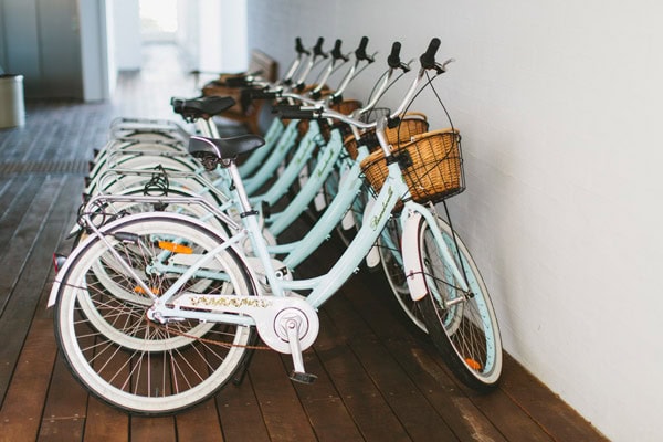 Bikes for use at Halycon House.