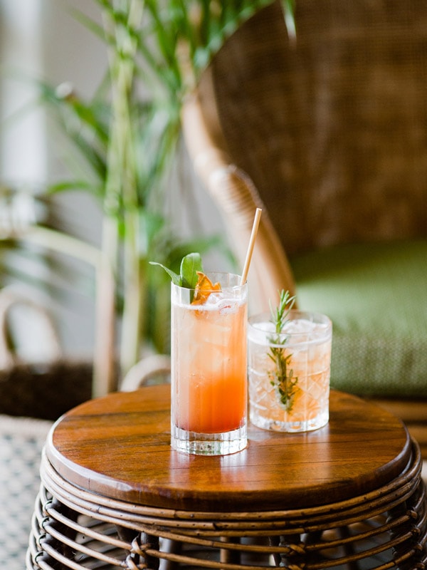 cocktail drinks at Husk Farm Distillery