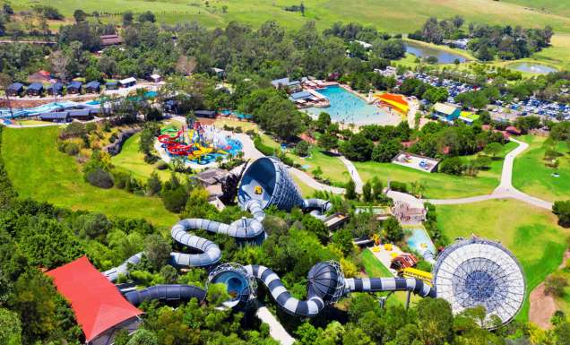 an aerial view of Jamberoo Action Park, Kiama