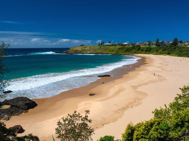 Scenic coastal views from Kendalls Beach, Kiama