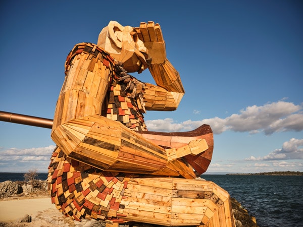 a photo of Seba's Song Giants of Mandurah by Thomas Dambo