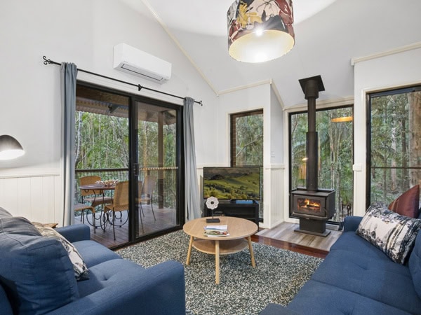 the living room interior at Tamborine Mountain Glades, Gold Coast