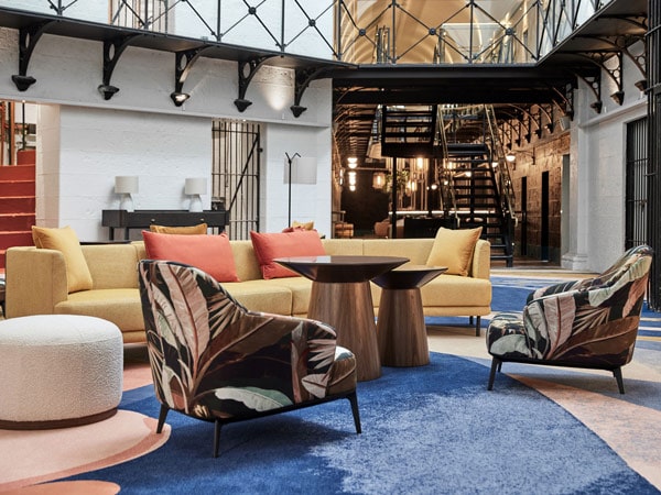 colourful living room interior at The Interlude