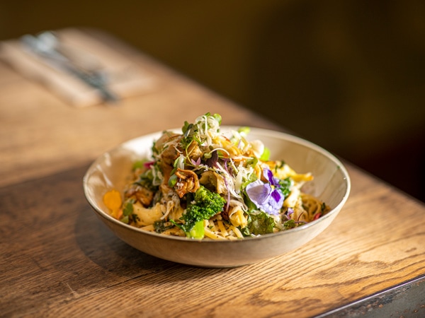 a bowl of truffle linguine at The Roadvale Hotel