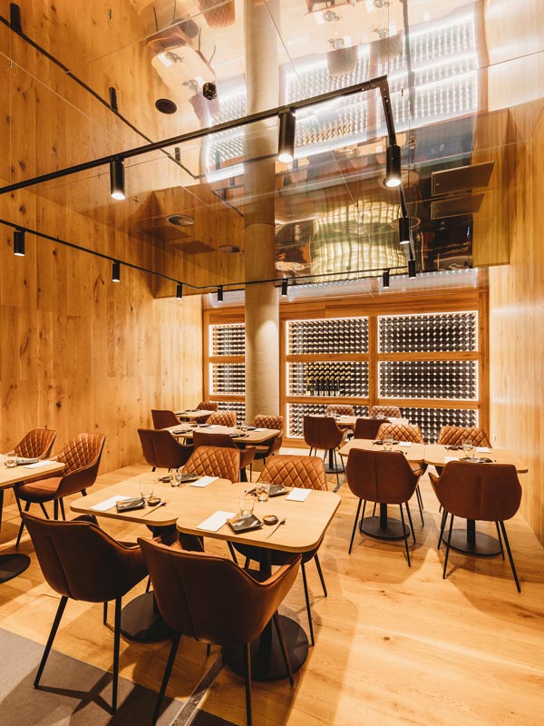 bright dining interior at INARI
