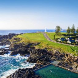 a scenic view of the Kiama Blowhole Point