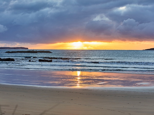 sunset at Broulee Beach