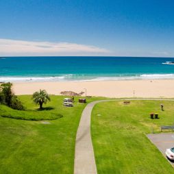 an aerial view of Kendalls on the Beach, Kiama