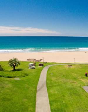 an aerial view of Kendalls on the Beach, Kiama